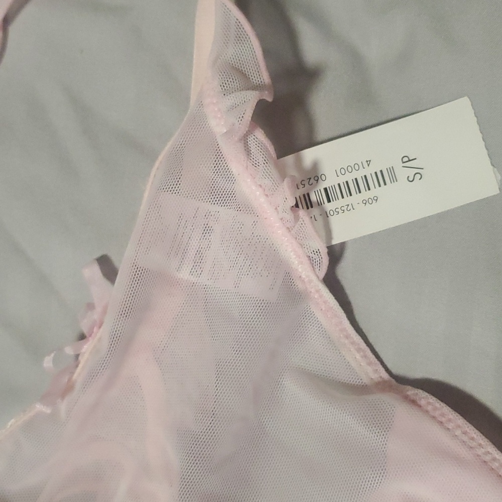 NWT Vintage La Senza Lingerie Corset Thong and Garter Belt Rare - Picture 8 of 11